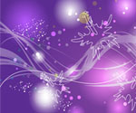 colored lights in purple background